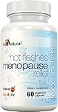 Staying Cool for Hot Flashes Menopause Relief, 60 Vegetarian Capsules (Extra Strength Formula for Night Sweats, Mood Swings, Weight Gain, Sleep, and Dryness)