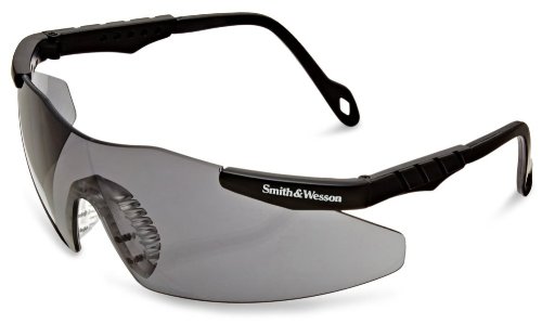 Jackson Smith & Wesson 3011674 Magnum Safety Glasses Black Frame Smoke Lens 1 Pair On Sale