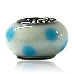 Pandora Bead and Bracelet Fit - Turquoise Dots European Beads by Pugster
