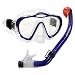 PROMATE Junior Snorkeling Scuba Diving Mask DRY Snorkel Set for kids, Blue, Mask&Snorkel only