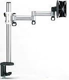 (有)ドーフィールドジャパン 液晶モニタ用水平アーム シルバー クランプ取付 VESA75/100対応 耐荷重10kg TKLA-5082-Sの画像