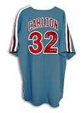 Steve Carlton Autographed/Hand Signed Philadelphia Phillies Majestic Jersey Inscribed ''HOF 94''