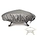Leader Accessories 100% Waterproof Heavy Duty Outdoor Patio Round Fire Pit Cover 42.5