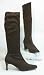 Damen Stretch Stiefel braun