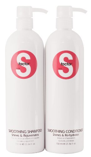 Tigi S-factor Smoothing Shampoo and Conditioner DUO 25.36 Oz Each