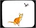 Mouse Pad with hunting, cat, bird