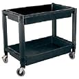 Advanced Tool Design Model  ATD-7016  Plastic Utility Cart With Two Shelves