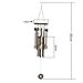 YESURPRISE Large Wind Chime Yard Garden Outdoor Noisemaker Home Decoration Windchime Bells Pavilion Copper Coin
