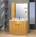 Galloway (single) 42-Inch Contemporary Bath Vanity Set In White Or Oak With Mirror An...