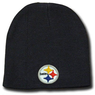 NFL CUFFLESS BEANIE KNIT HAT PITTSBURGH STEELERS TOQUE