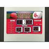 Boston Red Sox Scoreboard Desk & Alarm Clock