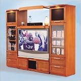 Laurier Furniture 21AB45EB75 Milano Projection TV Entertainment Center