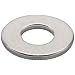 316 Stainless Steel Flat Washer, Meets DIN 125 Specifications, M2 Screw Size, 2.2mm ID, 5mm OD, 0.3mm Thick, Pack Of 100