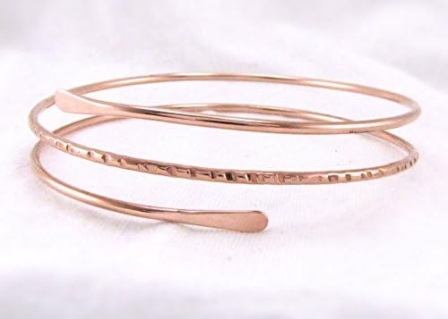 Notched Armlet Armband Bicep Bracelet Arm Cuff Adjustable &amp; Custom Sized Solid Brass (gold-tone) Copper (rose-tone) Or Alpaca (silver-tone)