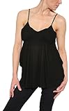 Elizabeth and James Women's Draped Tank in Black Size S