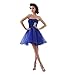 Sarahbridal Girls Tulle Beading Short Homecoming Dress Prom Gown SD018