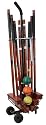 Halex Premier 6 Player Croquet Set in Wood Carry Stand