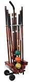 Halex Premier 6 Player Croquet Set in Wood Carry Stand
