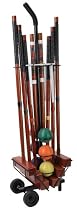 Halex Premier 6 Player Croquet Set in Wood Carry Stand