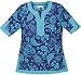 Scrubs - Koi Tori 100% Cotton Aqua Temple Joy Scrub Top