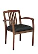 2 Pack Light Chair Leg Chairs with Wood Back Slat By Office Star