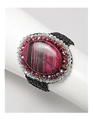 Cotton Waxed Thread Dyed Natural Stone Bracelet