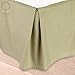 Nestl Green Bed Skirt Queen Size - Queen Bed Skirt 14 Inch Drop - Brushed Microfiber Bed Skirts - Hotel Quality Pleated Bed Skirt - Shrinkage & Fade Resistant