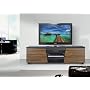 Meuble TV Design TV MEDIA Noyer Et Noir de INSIDE