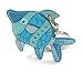 AUTHENTIC COACH BLUE LEATHER FISH KEYFOB KEY CHAIN 92310