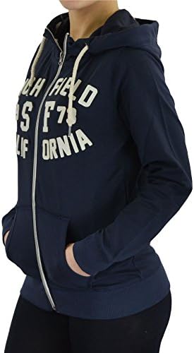 CTM Women's Richfield Hoodie, long sleeves and frontal writtens, frontal pockets and zip closure