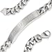 Schmuck-Pur Massisves Edelstahl ID-Herren-Armband 8 mm 19cm / 21cm mit Gravur