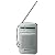 Panasonic FM/AM 2バンドラジオ シルバー RF-P50A-S