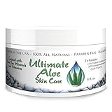 Ultimate Aloe Skin Care Cream * My Answer When Asked How I Got Beautiful Skin * 75% Organic Aloe Handles Dry Skin, Acne, Psoriasis, Ezcema & All Other Skin Conditions * Contains the Major Antioxidants * See Ingredients List *