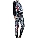 LIX 3d Emoji Men/women Jordan the Last Shot Basketball Print Top T-shirt Slacks Pants Outfit Easy Suit (M)