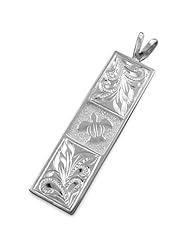 925 Silver Bar Turtle Pendant Hawaiian Silver Jewelry