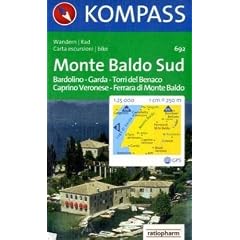 Monte Baldo S�d 1 : 25 000: Wander- und Bikekarte. Bardolino, Garda, Torri del Benaco, Caprino Veronese, Ferrara di Monte Baldo. GPS-genau