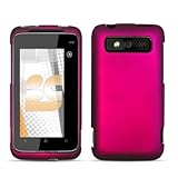 Rose Pink Rubberized Hard Case for HTC 7 / HTC Trophy
