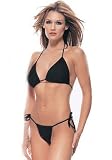 SkimpyOutfits : 2PC Fuzzy Lurex Bra Sexy Lingerie Intimate Apparel with Tie Side Thong