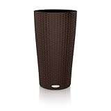 Lechuza Cilindro 32 Self Watering Planter - Mocha