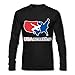 QMY Men's Usa Wrestling Logo Stacked Long Sleeve T-shirts