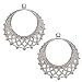 Silver Plate 25mm Hoops For Chandelier Earrings 5 Pair