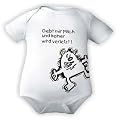 Babybody mit Druck GEBT MIR MILCH UND KEINER WIRD VERLETZT / kurz-und langarm / Gr. 50 - 104