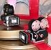 Movie Camera Christmas Ornament (Black) created by European artisans for ORNAMENTS TO REMEMBER