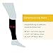 Bracoo Compression Shin Splints Leg Sleeves - Men, Women, - cycling, running, basketball, strength training, Nursing, Mataernity and various sporting activities, White Accent, Medium