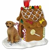 Rhodesian Ridgeback Gingerbread House Christmas Ornament