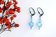 Swarovski Crystal Earring - Aquamarine (Jackie)