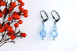Swarovski Crystal Earring - Aquamarine (Jackie)