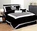 High Quality Soft Micro Suede Comforter Set Bedding-in-a-bag, Ash Grey - King