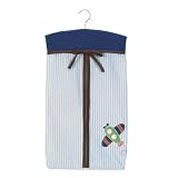 Sumersault 1 2 3 Go Diaper Stacker, Blue/Cream