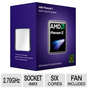 AMD Phenom II X6 1045T 2.70GHz AM3 Processor